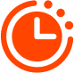 Clock icon representing scheduling visits online